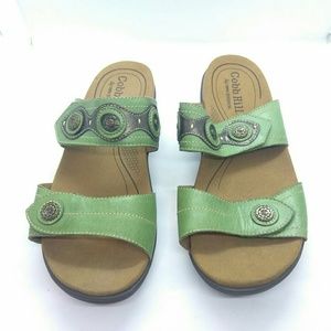 Cobb Hill Revlite Leather Slide Sandals Sz 10